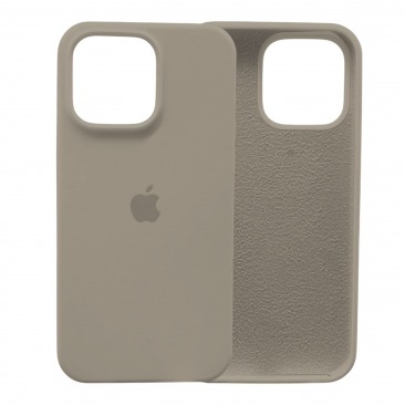 Чехол для Apple iPhone 14 Pro Silicone Case (серо-коричневый)