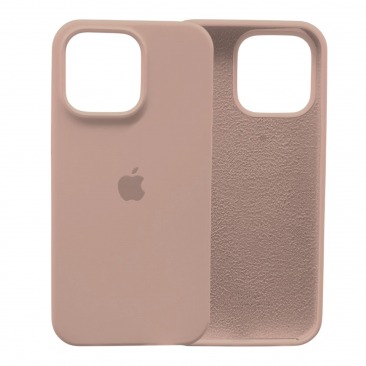 Чехол Apple iPhone 11 Pro Max Liquid Silicone Case №4 (закрытый низ) (песочно-розовый)