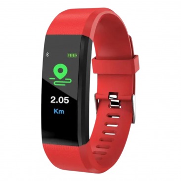 Умный браслет Fitness Tracker HEART RATE+, (красный)