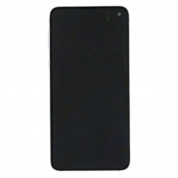 Дисплей для Samsung SM-G970F Galaxy S10e в рамке тачскрин серебряный OR Б/У