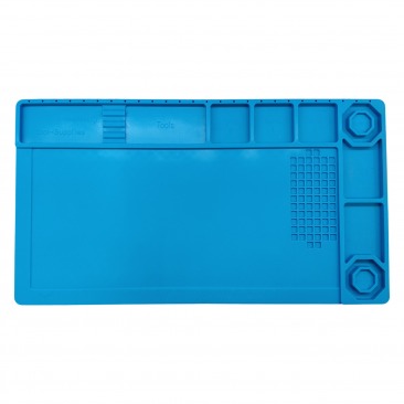 Коврик для радиомонтажных работ 380mm*210mm (силиконовый, антистатический и термостойкий для пайки до 500С)