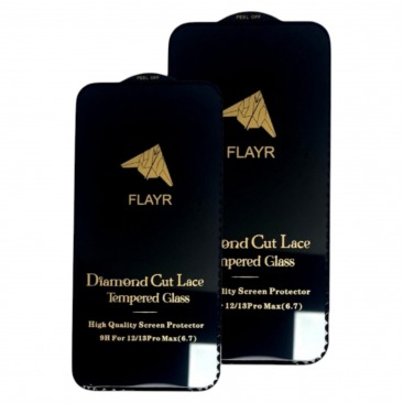 Защитное стекло для iPhone 12 Pro Max FULL с бриллиантовым срезом