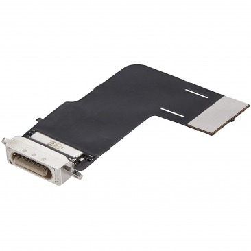 Шлейф для Apple iPad Air 6/7 11" 2024/2025,iPad Air 11" (2024) Starlight на системный разъем (белый) OEM