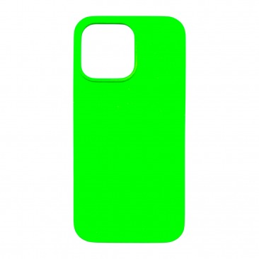 Чехол Apple iPhone 13 Silicone Case (неоновый зеленый)