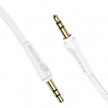 Кабель AUX BOROFONE BL6 3.5мм Jack на 3.5мм Jack, 1m (белый)