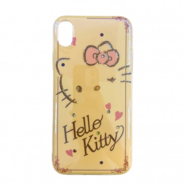 Чехол силикон для Apple IPhone XR Hello Kitty (бежевый)