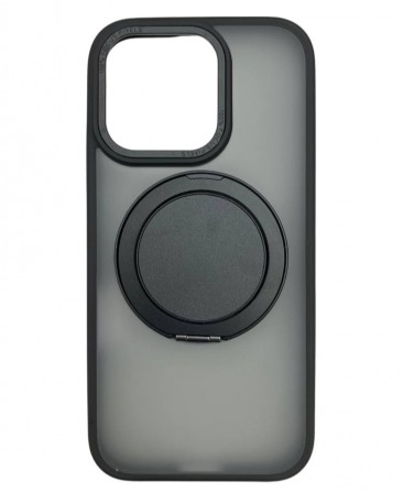 Чехол для iPhone 11 с магнитным кольцом и подставкой черный