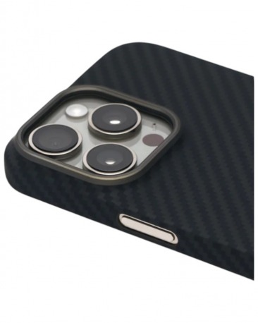 Чехол-накладка ультратонкий KZDOO Keivlar для iPhone 16 Pro Max (черный)