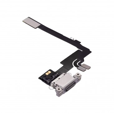 Шлейф для iPhone 16 Pro на системный разъем, микрофон, белый, OEM