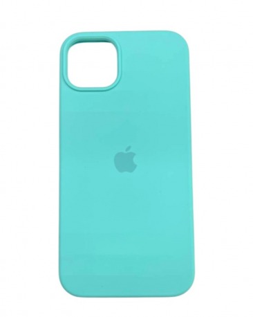 Чехол для Apple iPhone 14 Plus, 15 Plus Silicone Case (ледяной голубой)