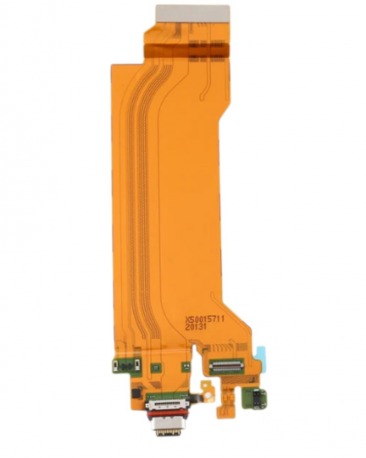 Шлейф для Sony Xperia 1 + системный разъем + микрофон OEM