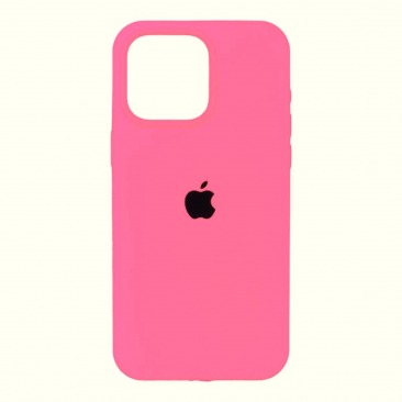 Чехол для Apple iPhone 14 Silicone Case №53 (ярко-розовый)