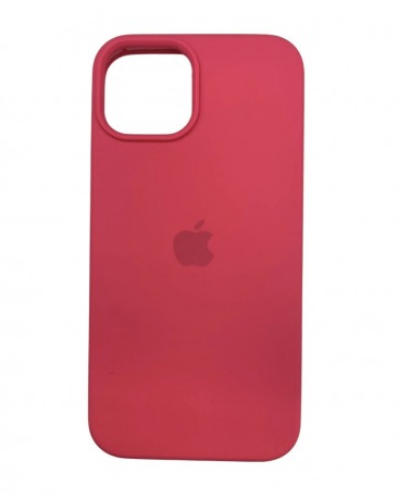 Чехол для Apple iPhone 14 Silicone Case (розово-красный)