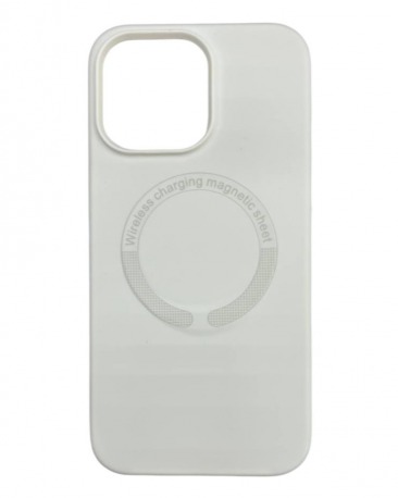 Чехол для iPhone 14 Pro Max Silicone Case MagSafe белый