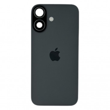 Задняя крышка в сборе с кронштейном, линзами камеры и шлейфом для iPhone 17 (черный (Black)) (AASP)