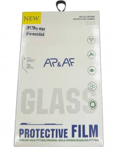Защитное стекло камеры для iPhone 17 Pro Max AF+AR metal черный
