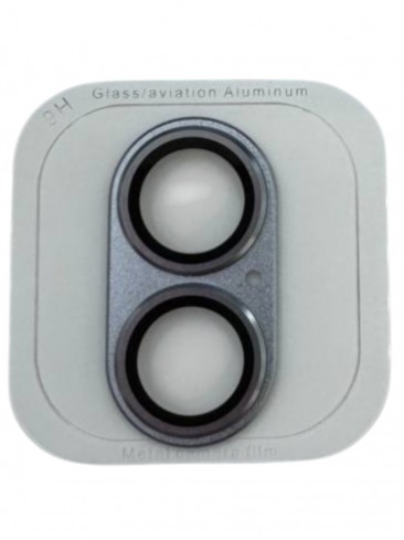 Защитное стекло камеры для iPhone 16,17 AF+AR metal голубой