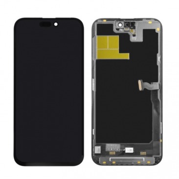 Дисплей для iPhone 14 Pro Max + тачскрин черный с рамкой (JCID SOFT OLED) привязка без ошибки