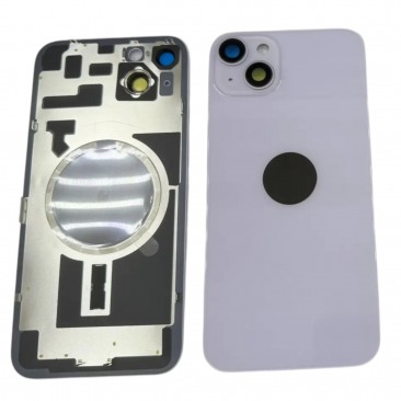 Задняя крышка для iPhone 14 plus с магнитами и окошками камеры (фиолетовый)