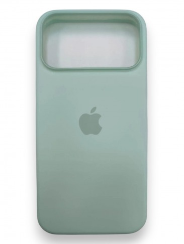 Чехол для iPhone 17 Pro Max MagSafe Silicone Case Anqaormarne 1:1 (закрытый низ) Аквамарин