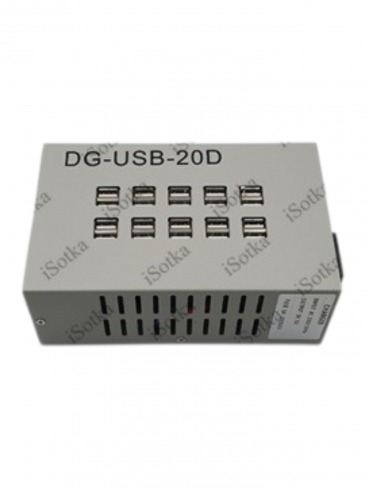 Многофункциональный Адаптер С 20 Портами USB-зарядки - ЕС SDK DG-USB-20D 60W 12A
