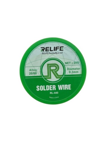 Припой RELIFE RL440 Sn20/Pn80 0.5мм 20g (оригинал)