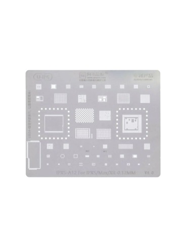 Трафарет для iPhone Xs/ Xr - A12-2 BGA трафарет CPU IC 0,12mm