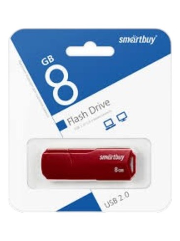 Флэш накопитель Smartbuy 8GB USB 2.0 бордовый