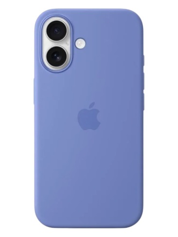 Чехол для iPhone 16 MagSafe Silicone Case 1:1 Periwinkle (закрытый низ) голубой