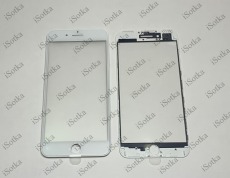 Стекло дисплея + рамка + OCA Apple iPhone 7 Plus (белый)
