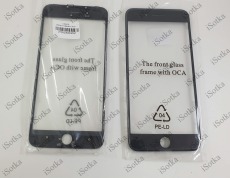 Стекло дисплея + рамка + OCA Apple iPhone 8 Plus (черный)