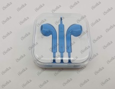 Наушники Apple EarPods 3.5 мм с микрофоном (голубой)