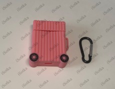 Чехол для AirPods 1/2 серия чемоданчик (розовый)