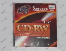 Оптический диск для многократной записи CD-RW 700 MB/80 MIN