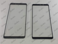 Стекло дисплея для Samsung SM-A730F Galaxy A8 Plus (2018) (черный)