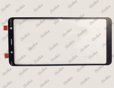 Стекло дисплея для Samsung SM-A750F Galaxy A7 (2018) (черный)