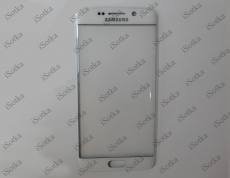 Стекло дисплея для Samsung G925F Galaxy S6 Edge (белый)