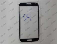 Стекло дисплея для Samsung GT-i9500 Galaxy S4 (черный)