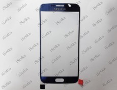 Стекло дисплея + OCA для Samsung G920F Galaxy S6 (синий)