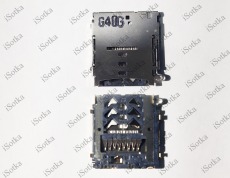 Комплект коннектор Sim + карты памяти Samsung A3 A300 A3000 a300f A5 A5000 A500F A7 A700F A7000