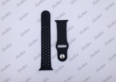 Ремешок силиконовый спорт Watch Series 38mm/40mm черный N14