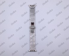 Ремешок метал silver Watch Series 38mm/40mm/41mm (блочный)