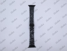 Ремешок метал Watch Series 38mm/40mm/41mm "Дуга" (черный)