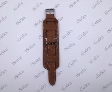 Ремешок Watch Series 42mm/44mm кожанный широкий (коричневый)