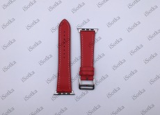 Ремешок кожанный Watch Series 42mm/44mm 22mm красный