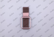 Бампер с ремешком Watch Series 42mm/44mm Металлический (Розовый)