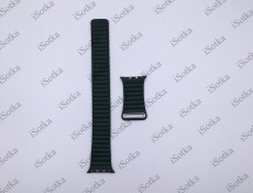 Ремешок Watch Series Leather Loop 38mm/40mm (темно-зеленый)