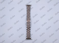 Ремешок метал Watch Series 42mm/44mm "Дуга" (серебристый с медью)