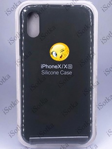 Чехол Apple iPhone X / XS Silicone Case №34 (Болотный)