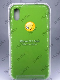 Чехол Apple iPhone XS Max Silicone №53 Case (Зеленый)